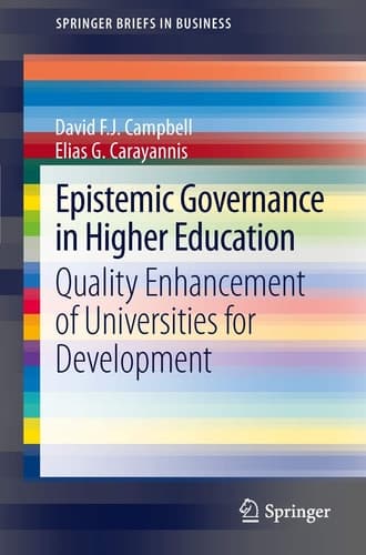 Epistemic Governance in Higher Education Quality Enhancement of Universities for Development