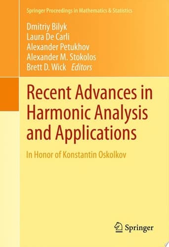 Recent Advances in Harmonic Analysis and Applications In Honor of Konstantin Oskolkov
