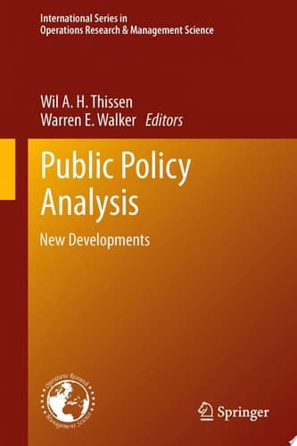 Public Policy Analysis New Developments