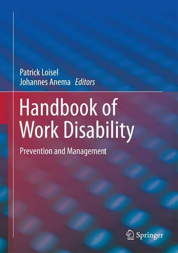 Handbook of Work Disability Prevention and Management