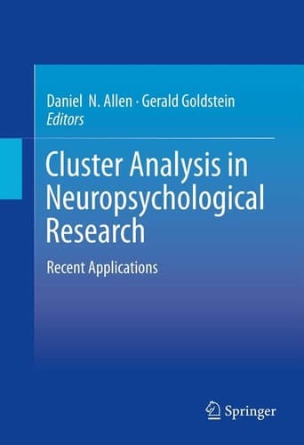 Cluster Analysis in Neuropsychological Research Recent Applications