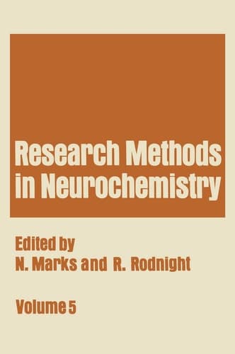 Research Methods in Neurochemistry Volume 5
