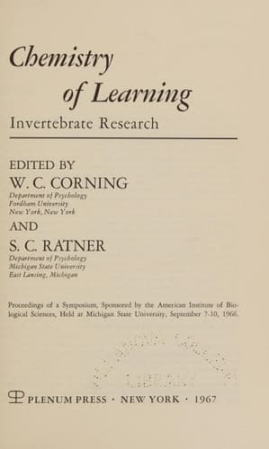 Chemistry of Learning Invertebrate Research