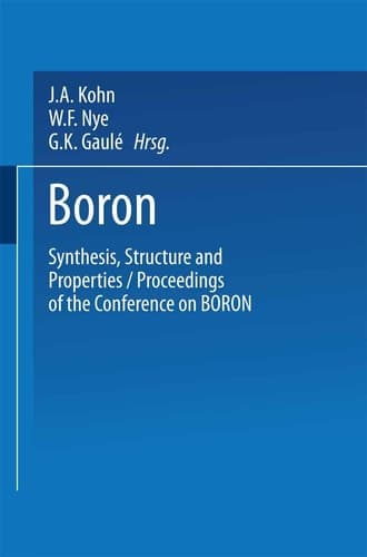 Boron Synthesis, Structure, and Properties Proceedings of the Conference on Boron