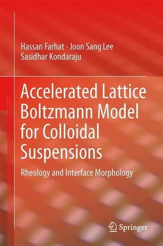 Accelerated Lattice Boltzmann Model for Colloidal Suspensions Rheology and Interface Morphology