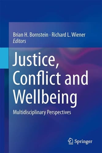 Justice, Conflict and Wellbeing Multidisciplinary Perspectives