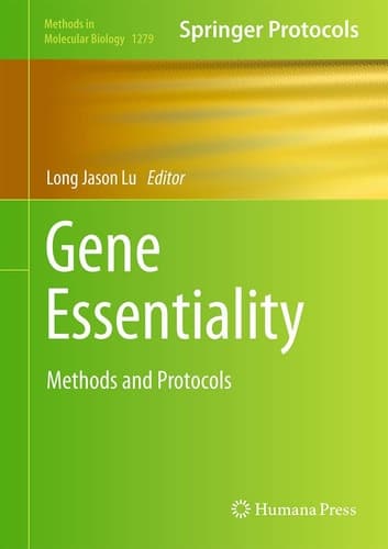 Gene Essentiality Methods and Protocols