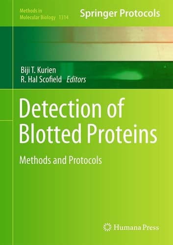 Detection of Blotted Proteins Methods and Protocols