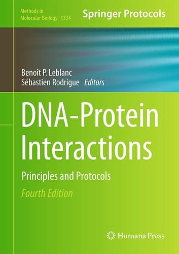 DNA-Protein Interactions Principles and Protocols