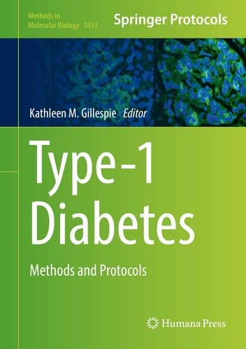 Type-1 Diabetes Methods and Protocols