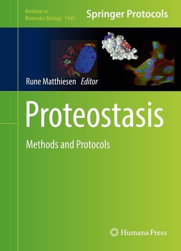 Proteostasis Methods and Protocols