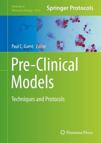 Pre-Clinical Models Techniques and Protocols