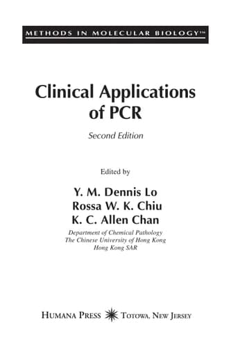 Clinical Applications of PCR