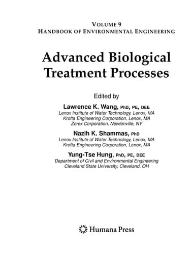 Advanced Biological Treatment Processes Volume 9