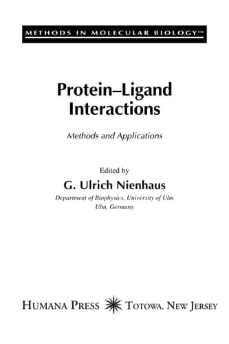 Protein'Ligand Interactions Methods and Applications