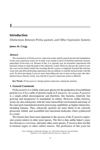 Pichia Protocols