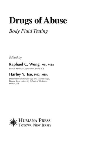Drugs of Abuse Body Fluid Testing