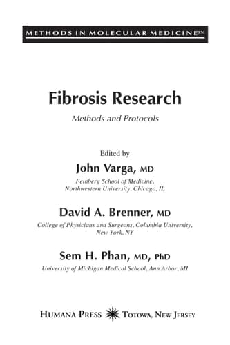 Fibrosis Research Methods and Protocols