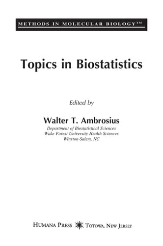 Topics in Biostatistics