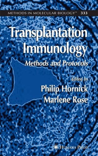 Transplantation Immunology Methods and Protocols