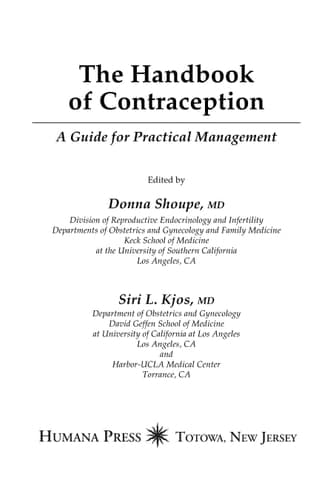 The Handbook of Contraception A Guide for Practical Management