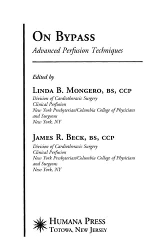 On Bypass Advanced Perfusion Techniques