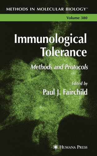 Immunological Tolerance Methods and Protocols