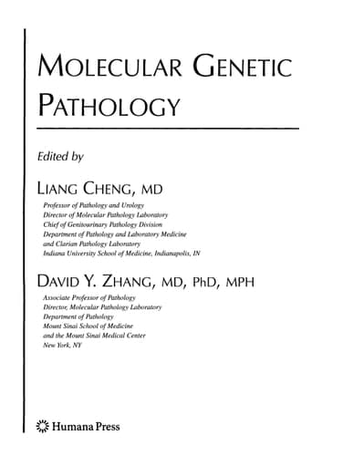 Molecular Genetic Pathology