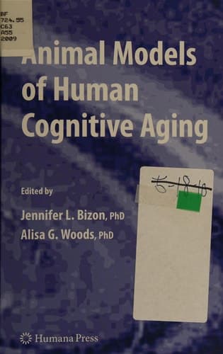 Animal Models of Human Cognitive Aging (Aging Medicine)