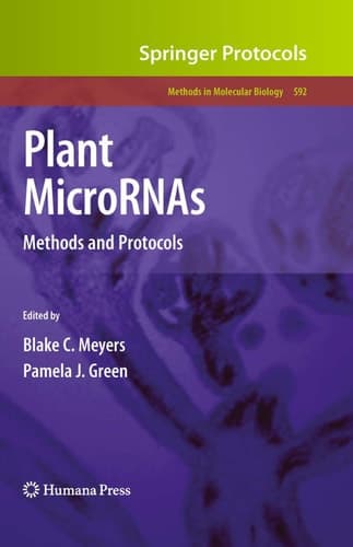 Plant MicroRNAs Methods and Protocols