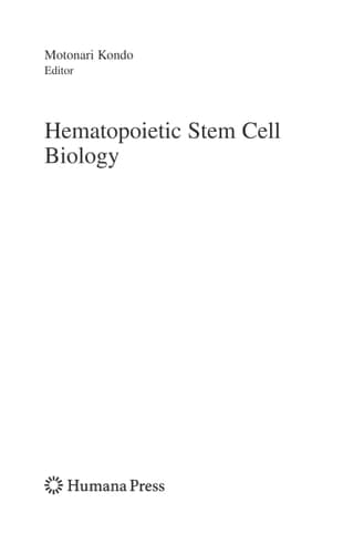 Hematopoietic Stem Cell Biology