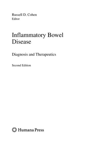 Inflammatory Bowel Disease Diagnosis and Therapeutics