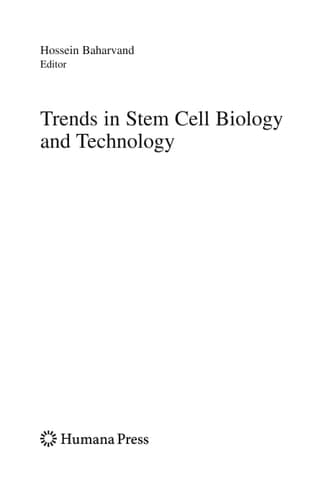 Trends in Stem Cell Biology and Technology