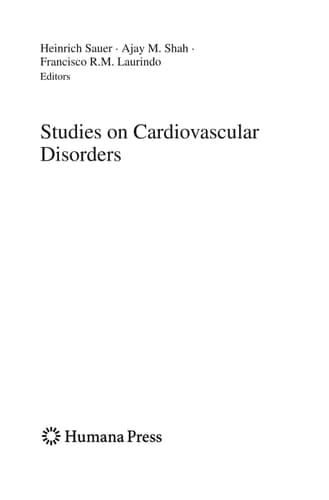 Studies on Cardiovascular Disorders