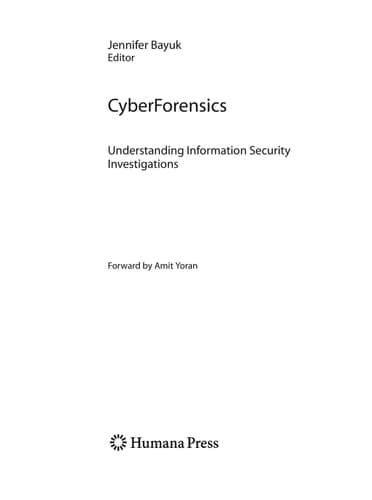 CyberForensics Understanding Information Security Investigations