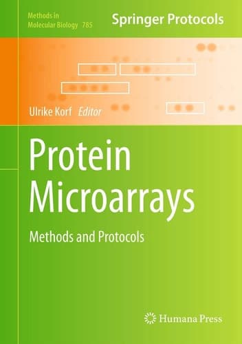 Protein Microarrays Methods and Protocols