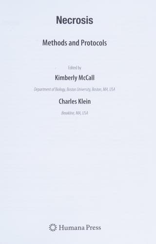 Necrosis Methods and Protocols