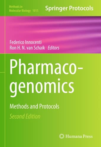 Pharmacogenomics Methods and Protocols