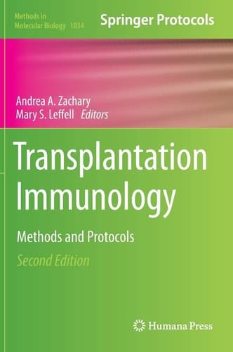 Transplantation Immunology Methods and Protocols