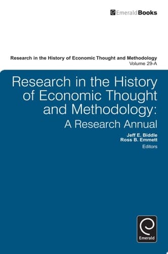 Research in the History of Economic Thought and Methodology A Research Annual