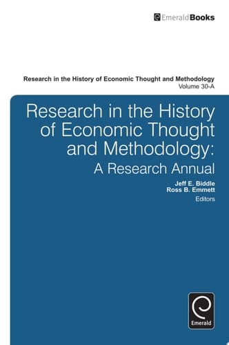 Research in the History of Economic Thought and Methodology A Research Annual