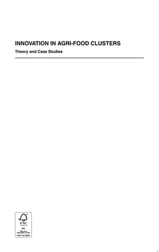 Innovation in Agri-food Clusters Theory and Case Studies