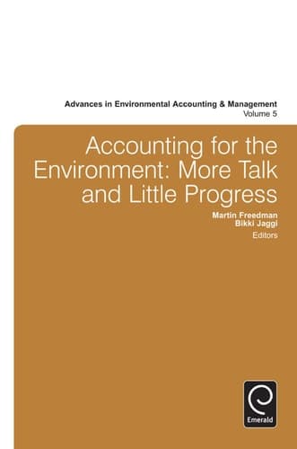 Accounting for the Environment More Talk and Little Progress