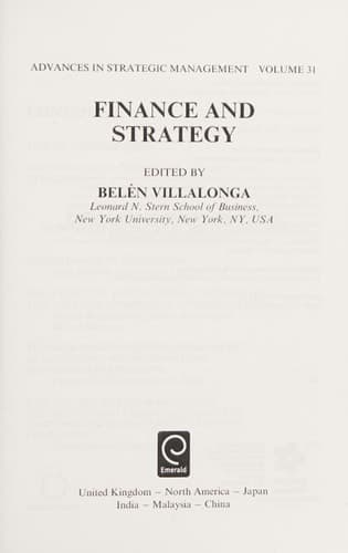 Finance and Strategy