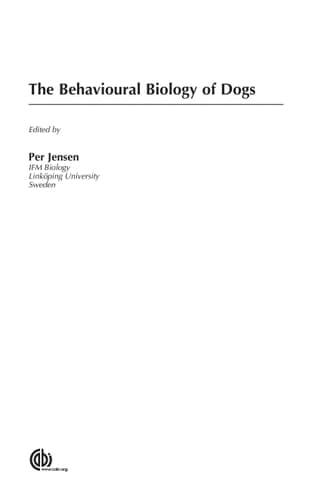 The Behavioural Biology of Dogs