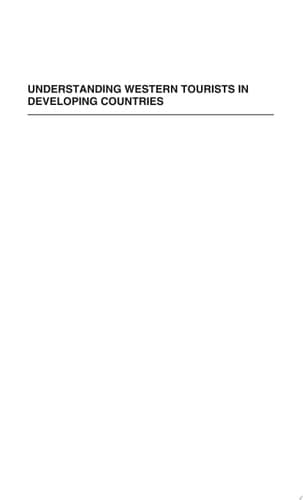 Understanding Western Tourists in Developing Countries