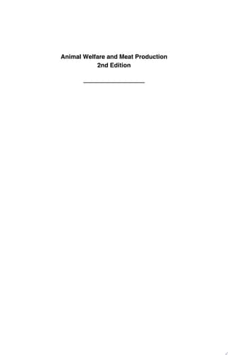 Animal Welfare and Meat Production