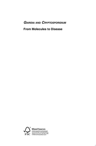 Giardia and Cryptosporidium From Molecules to Disease