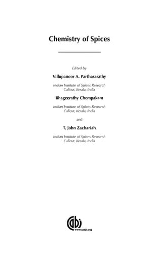 Chemistry of Spices