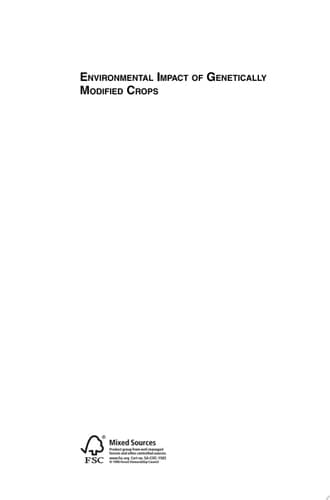 Environmental Impact of Genetically Modified Crops
